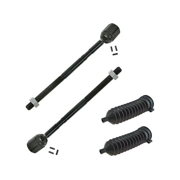 Tie Rod End and Steering Bellows Kit 4 Piece - Compatible with 1980 - 1988 Ford Thunderbird 1981 1982 1983 1984 1985 1986 1987