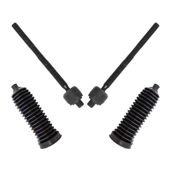 Tie Rod End and Steering Bellows Kit 4 Piece - Compatible with 1996 - 2003 Mercedes-Benz E320 RWD Wagon 1997 1998 1999 2000 2001 2002