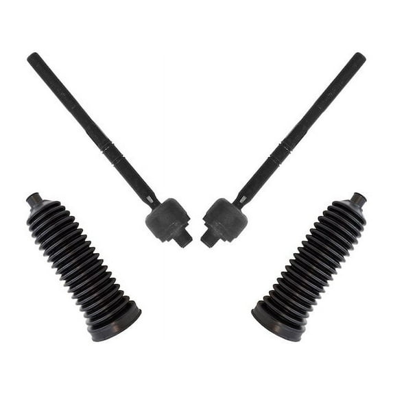 Tie Rod End and Steering Bellows Kit 4 Piece - Compatible with 1996 - 2003 Mercedes-Benz E320 RWD Wagon 1997 1998 1999 2000 2001 2002