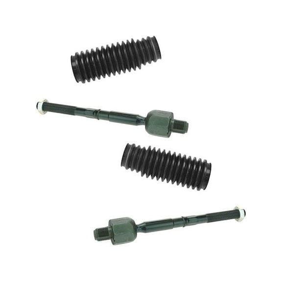 Tie Rod End and Steering Bellows Kit 4 Piece - Compatible with 2003 - 2008 BMW Z4 3.0L 6-Cylinder 2004 2005 2006 2007