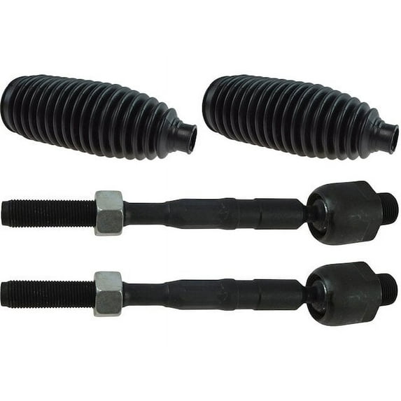 Tie Rod End and Steering Bellows Kit 4 Piece - Compatible with 2007 - 2015 Lincoln MKX 2008 2009 2010 2011 2012 2013 2014