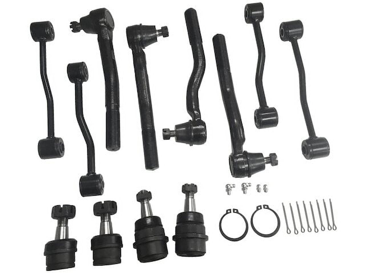 TRQ 6-Piece Front Tie Rod Set Compatible With 1999-2004 Jeep Grand Cherokee