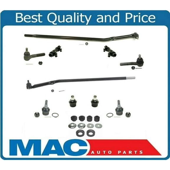 Tie Rods Drag Links Ball Joints Upp & Lower 11Pc For Ford E150 Van 2006