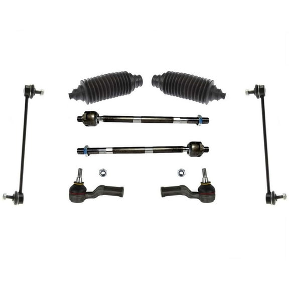 Tie Rods Sway Bar Links For Front Wheel Drive 04-10 2.4L Volvo S40 V50 8Pc