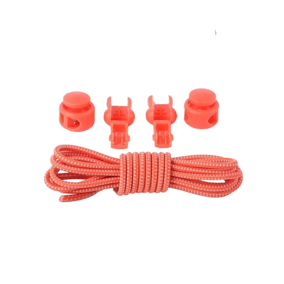 No Tie Shoelaces Elastic Shoe Laces with Metal Tension Lock Fastener Tieless Stretching Shoelaces for Sneakers Boots Casual Shoes Men Women 1 Pair (only one shoelace)