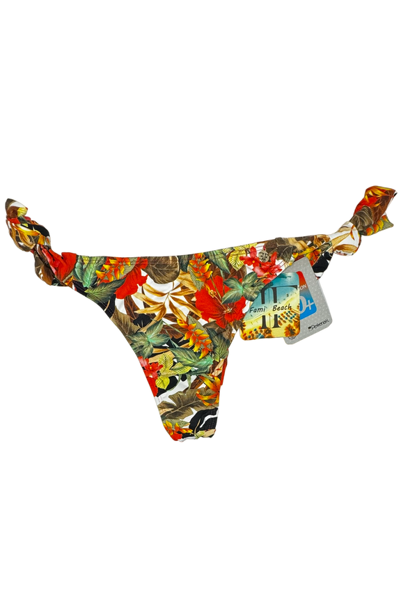 Tie-Side Thong Bikini Bottom #010D