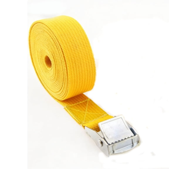 Tie Down Straps 1 inch x 196.85 inch Cam Buckle Lashing Straps with Zinc Alloy Buckle Heavy Duty Cargo Tensioning Belt for Luggage Moving Equipment C129 Tie Down Straps