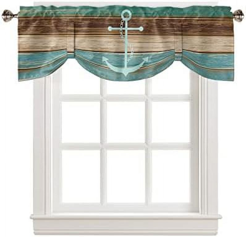 Tie Up Valance Curtains for Living Room Kitchen Valances for Windows