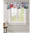 Tie Up Valances Window Valance Curtains Merry Christmas Xmas Tree