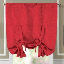 Tie Up Window Curtain Shade ( 37" W X 63" L) Virginia Rod Pocket Room Darkening