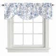 thumbnail image 1 of Tie Up Valance Blue White Spring Floral Valances for Windows Summer Botanical Birds Balloon Shade Valance Window Treatment Short Curtain Valances for Living Room Kitchen Bedroom Bathroom 42"x12", 1 of 8