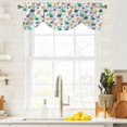 thumbnail image 1 of Tie Up Valance Curtain for Kitchen,Funny Cartoon Watercolor Dinosaur Rod Pocket Short Curtains Adjustable Tie-Up Shade Valances,Sun Cloud on Gray Buffalo Window Treatment for Bathroom Living Room, 1 of 9