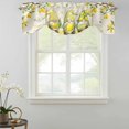 thumbnail image 1 of Tie Up Valance Curtain for Kitchen,Rustic Gnome Lemon Fruit Leaf Rod Pocket Short Curtains Adjustable Tie-Up Shade Valances,Tree Branch Retro Back Window Treatment for Bathroom Living Room Bedroom, 1 of 9
