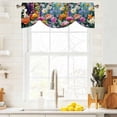 thumbnail image 1 of Tie Up Valance Curtain for Kitchen,Spring Watercolor Flowers Daisy Rod Pocket Short Curtains Adjustable Tie-Up Shade Valances,Farm Pink Purple Floral Window Treatment for Bathroom Living Room Bedroom, 1 of 9