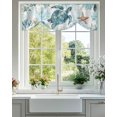 thumbnail image 1 of Tie Up Valance Curtain for Kitchen,Summer Sea Turtle Starfish Rod Pocket Short Curtains Adjustable Tie-Up Shade Valances,Abstract Marine Life Coral Window Treatment for Bathroom Living Room Bedroom, 1 of 8