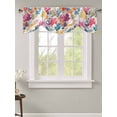 thumbnail image 1 of Tie Up Valance Curtain for Kitchen,Watercolor Coastal Ocean Coral Rod Pocket Short Curtains Adjustable Tie-Up Shade Valances,Colorful Marine Creature Window Treatment for Bathroom Living Room Bedroom, 1 of 8