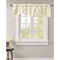 thumbnail image 1 of Tie Up Valance Curtain for Kitchen, Yellow Flower Floral Pattern Rod Pocket Short Curtains Adjustable Tie-Up Shade Valances, Modern Abstract Art Window Treatment for Bathroom Living Room Bedroom, 1 of 7
