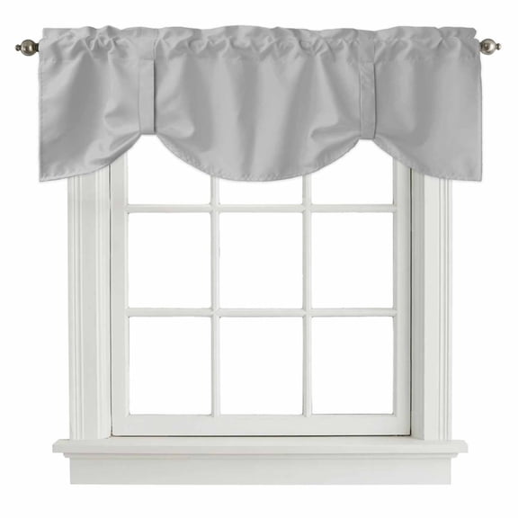 Rodless Valance Tie Up Valance Sage Green Texture Valances for Windows Sage Green ...