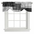thumbnail image 1 of Tie Up Valance for Windows Black Painting Curtains Valances Rod Pocket Valance Window Treatments Grey Abstract Graffiti Art Balloon Curtains for Kitchen Living Room Bedroom Bathroom Decor 42x12 Inch, 1 of 9