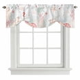 thumbnail image 1 of Tie Up Valance for Windows Sage Green Pink Turtle Shell Curtains Valances Window Treatments Coral Conch Seaweed Starfish Balloon Curtains for Kitchen Living Room Bedroom 54x18 Inch, 1 of 9