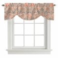 thumbnail image 1 of Tie Up Valances for Windows, Colorful Ethnic Adjustable Valance Curtains Window Treatment for Living Room, Vintage Chic Abstract Geometric Motifs Rod Pocket Kitchen Curtains & Drapes 54x18 Inch, 1 of 9