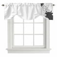 thumbnail image 1 of Tie Up Valances for Windows, Cows Showering Adjustable Valance Curtains Window Treatment for Living Room, Modern Abstract Art Funny Animals Rod Pocket Kitchen Curtains & Drapes 42x18 Inch, 1 of 9