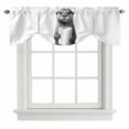 thumbnail image 1 of Tie Up Valances for Windows, Cute Otter Adjustable Valance Curtains Window Treatment for Living Room/Bedroom Windows, Funny Animal with Toilet Paper Rod Pocket Kitchen Curtains & Drapes 42x12 Inch, 1 of 9