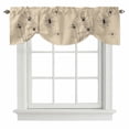 thumbnail image 1 of Tie Up Valances for Windows, Floral Adjustable Valance Curtains Window Treatment for Living Room/Bedroom Windows, Spring Flower Rod Pocket Kitchen Curtains & Drapes 42x12 Inch, 1 of 9