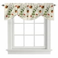 thumbnail image 1 of Tie Up Valances for Windows, Ladybugs Eucalyptus Adjustable Valance Curtains Window Treatment for Living Room, Spring Botanical Leaves Green Rod Pocket Kitchen Curtains & Drapes 60x18 Inch, 1 of 9