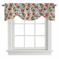 thumbnail image 1 of Tie Up Valances for Windows, Ocean Tropical Adjustable Valance Curtains Window Treatment for Living Room, Coastal Green Palm Leaf Blue Starfish Rod Pocket Kitchen Curtains & Drapes 42x12 Inch, 1 of 9