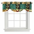 thumbnail image 1 of Tie Up Valances for Windows, Vintage Butterfly Adjustable Valance Curtains Window Treatment for Living Room, Watercolor Retro Summer Butterflies Rod Pocket Kitchen Curtains & Drapes 60x18 Inch, 1 of 9