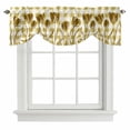 thumbnail image 1 of Tie Up Valances for Windows, Yellow Flower Adjustable Valance Curtains Window Treatment for Living Room, Tulip Floral Country Plaid Checkered Grid Rod Pocket Kitchen Curtains & Drapes 42x12 Inch, 1 of 9