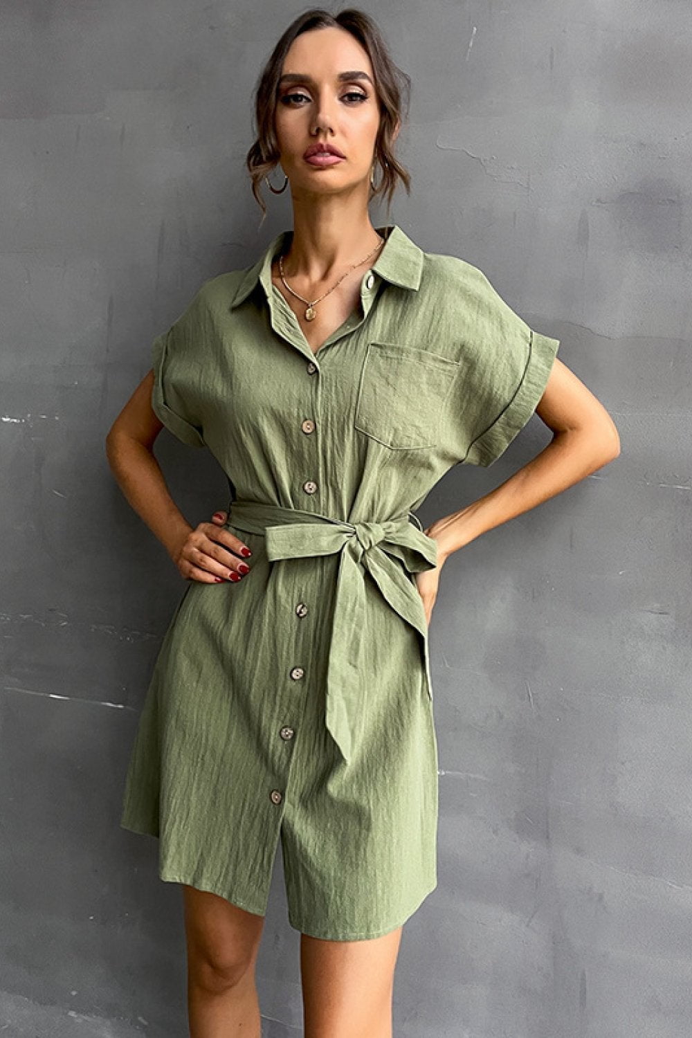 Ae strappy top patch pocket dress