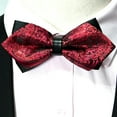 thumbnail image 1 of Tie X1 Red Cotton Adjustable Fashion Men Formal Wedding Bowtie Novelty Tuxedo Necktie Bow Tie, 1 of 2
