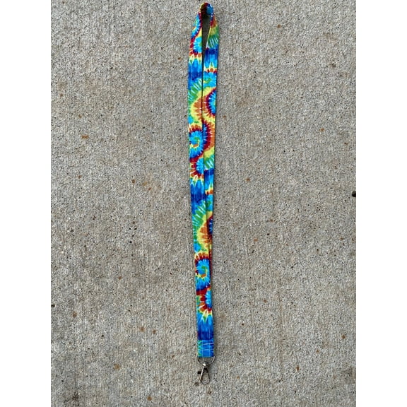 Tie dye Lanyard Tie Dye Keychain Tie Dye Gift