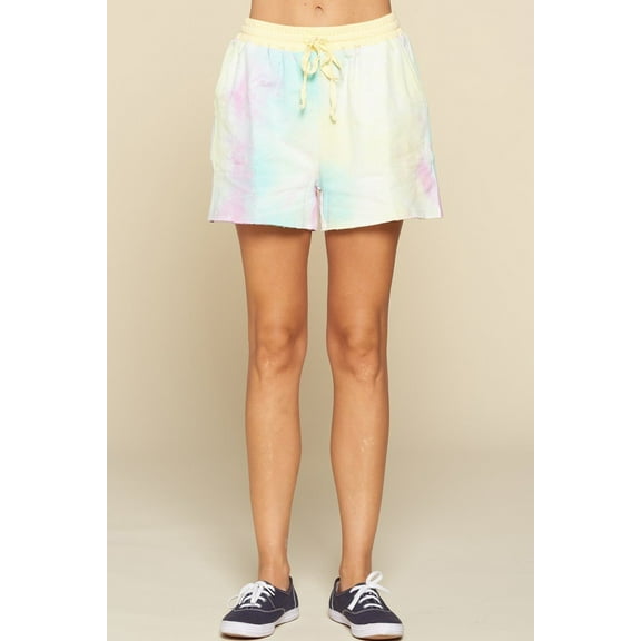 Tie-dye Printed Jersey Shorts