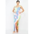 thumbnail image 1 of Tie-dye Ruffled Ribbed Maxi Dress L, 1 of 4