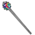 thumbnail image 1 of Tie-dye Vintage Silver Lace-Edged Bookmark: a Gift for Readers and Book Lovers, 1 of 5