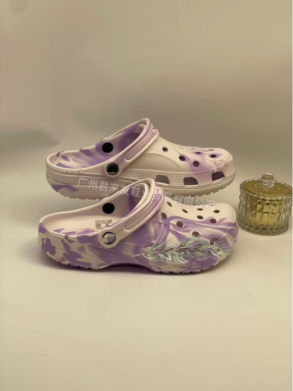 Tie-dye clogs, women's casual breathable sandals