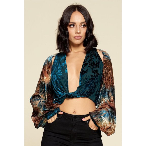 Tie-dyed Long Sleeve Top