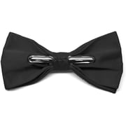 TieMart Adult Clip-On Bow Tie, Black