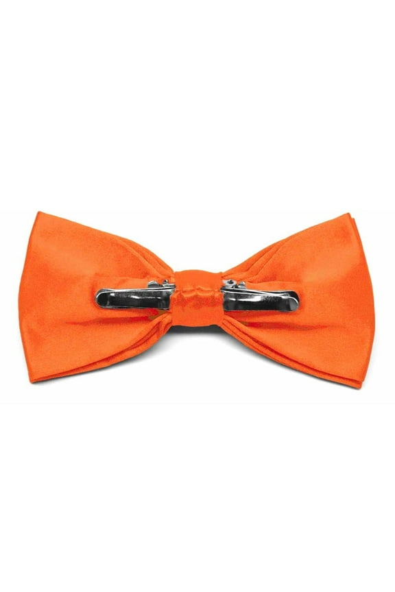 Adult Clip-On Bow Tie, Neon Orange