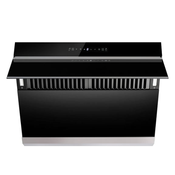 Joeaonz 30-Inch Wall Mount Range Hood, Stainless Steel, 3-Speed Exhaust with Baffle Filter