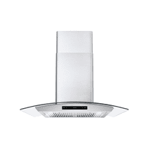 Tieasy 30 inch Wall Mount Range Hood Kitchen Top Exhaust Vent 700CFM 3-Speed Dishwasher Filter 120V