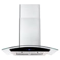thumbnail image 1 of Tieasy 30 inch Wall Mount Range Hood Stainless Steel 700 CFM Black Touch Panel Kitchen Vent Fan, 1 of 10