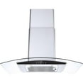 thumbnail image 1 of Tieasy 30-Inch Wall-Mounted Range Hood, 450CFM, Stainless Steel, 3-Speed Exhaust with Dishwasher-Safe Filter, 1 of 9