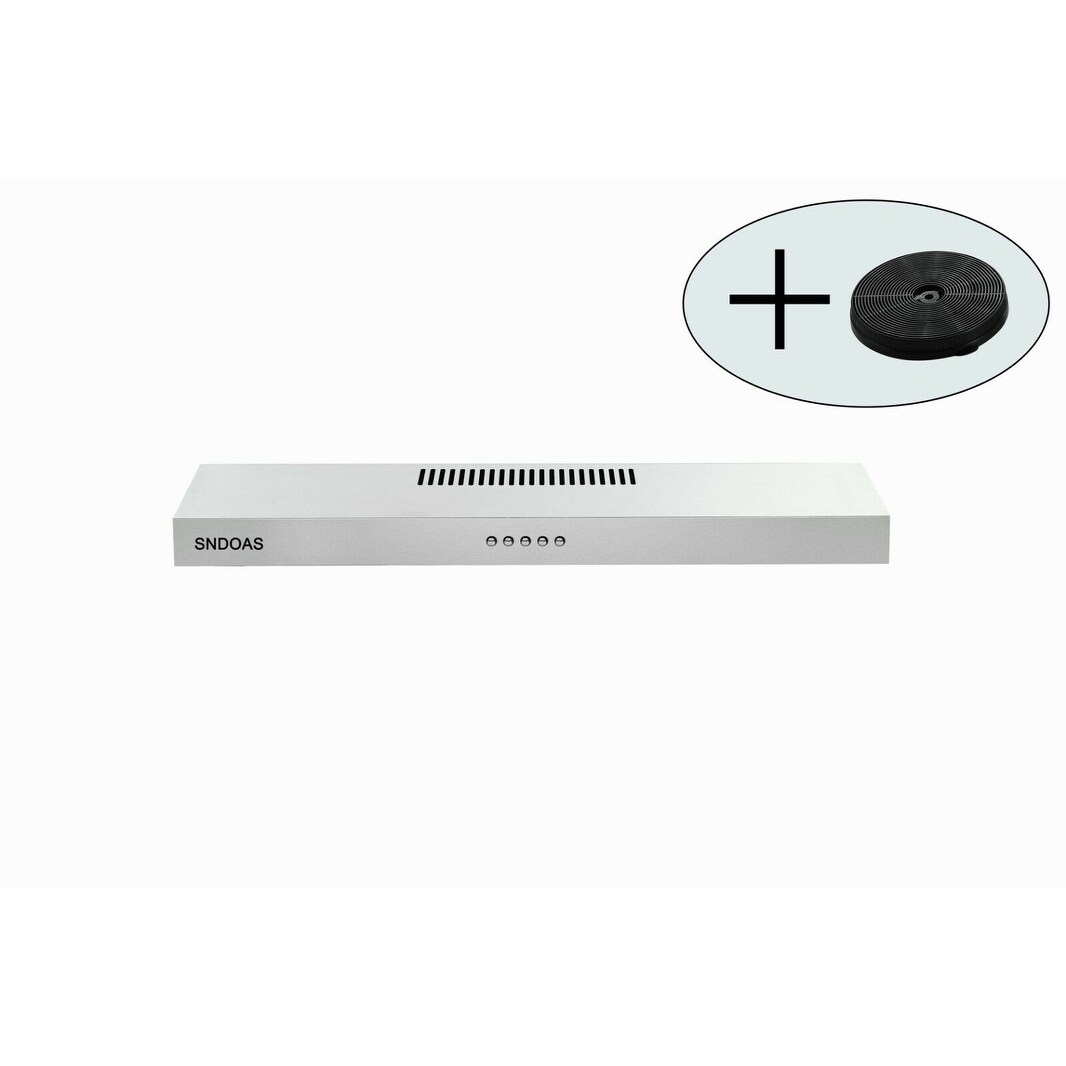 Tieasy Under Range Hood 30 inches Ducted Ductless Over Stove