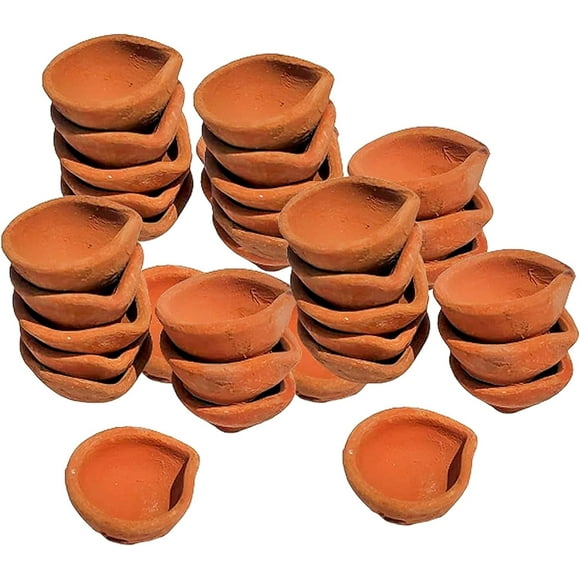 Tied Ribbons Diwali Decor Clay Diya Art & Craft Kit (24 Piece)