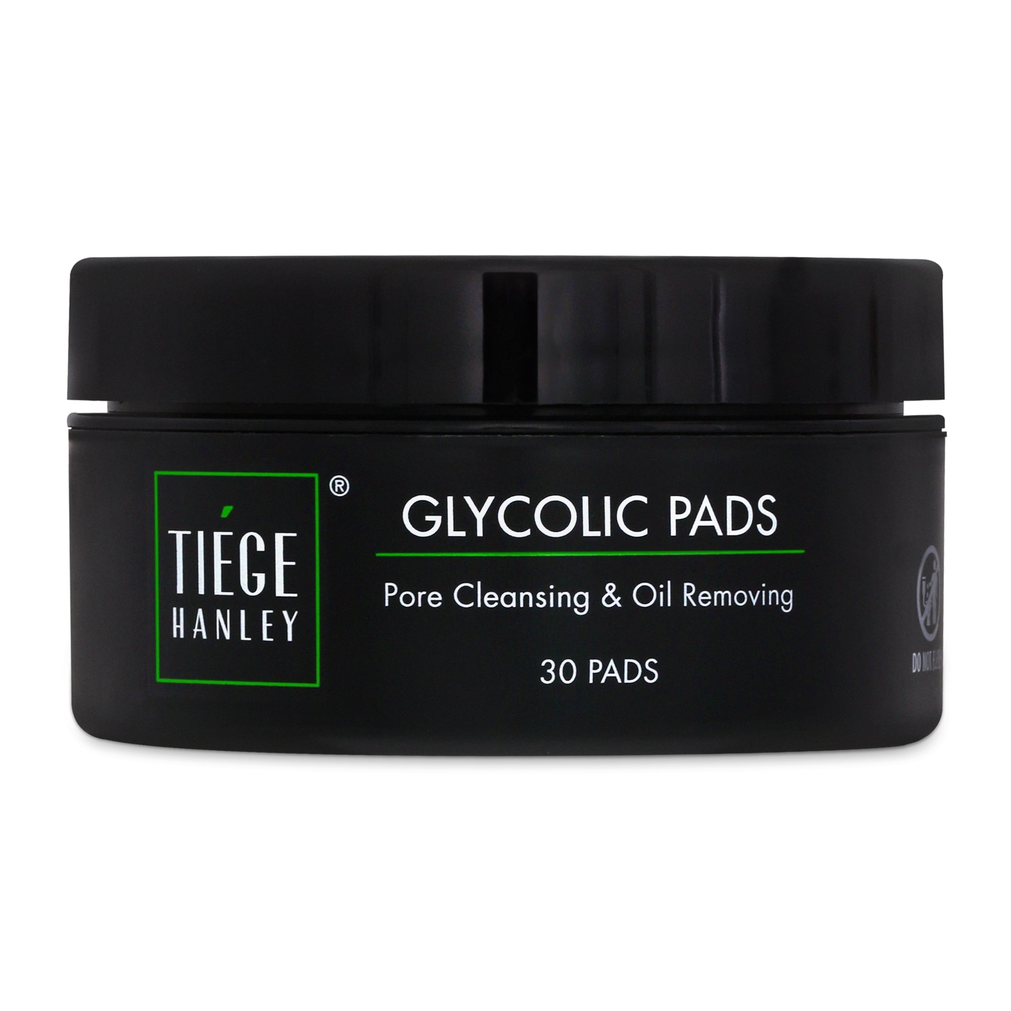 Tiege Hanley Glycolic Acid Pads for Men, 2-Pack - Exfoliating Face Cleansing Pads for Forehead, Nose & Cheeks - Men's Daily Skin Care Facial Wipes for Moisturized & Refreshed-Looking Skin