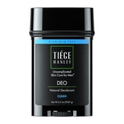 Tiege Hanley Men's Natural Deodorant, Clean Scent, 2.5 oz